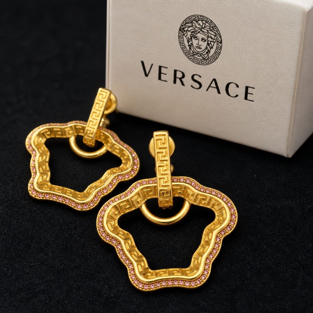 Versace Bold Statement Earrings Style 4 | New with Box - Picture 3 of 9